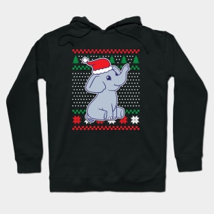 Ugly Christmas Sweaters Baby Elephant Hoodie